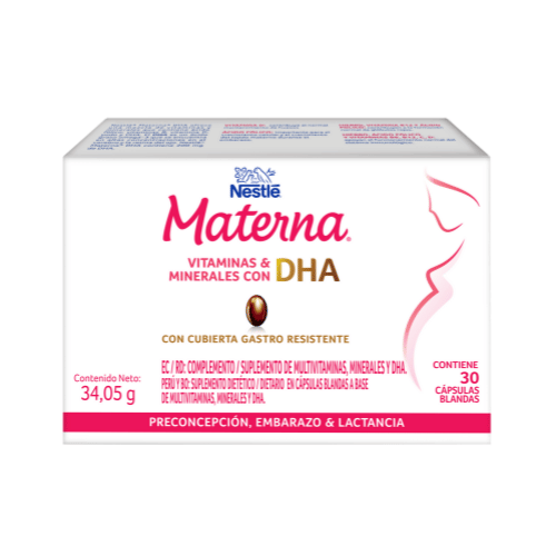 MATERNA® DHA Prenatal con DHA | Nestlé Mom and Me